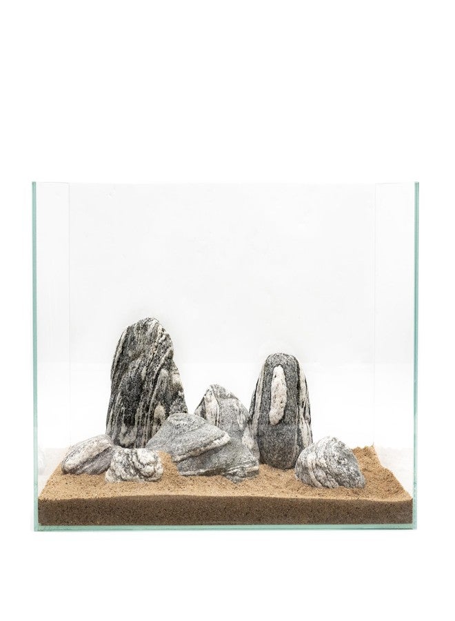 صخور أحواض السمك من كينجروي، صخور سيريو الفضية، 5 أرطال، حجر طبيعي لأحواض الأسماك، وأحواض الزواحف، وأشجار البونساي، وتزيين الحدائق، والمناظر الطبيعية المصغرة، وأحواض الزواحف (2-5 بوصة، 4-5 قطع) - Image 4